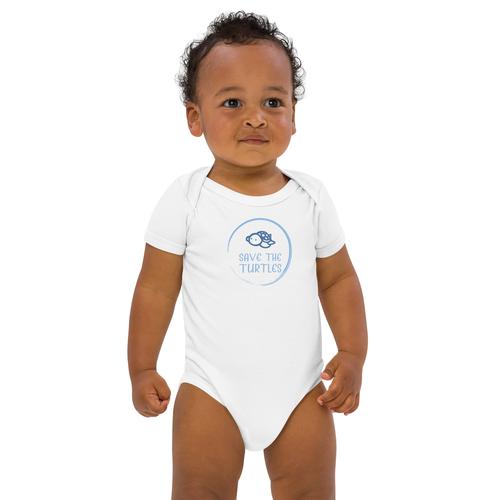 Save the Turtles Organic Cotton Baby Bodysuit