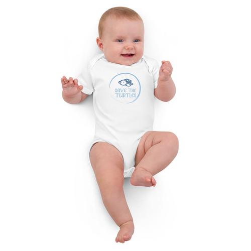 Save the Turtles Organic Cotton Baby Bodysuit