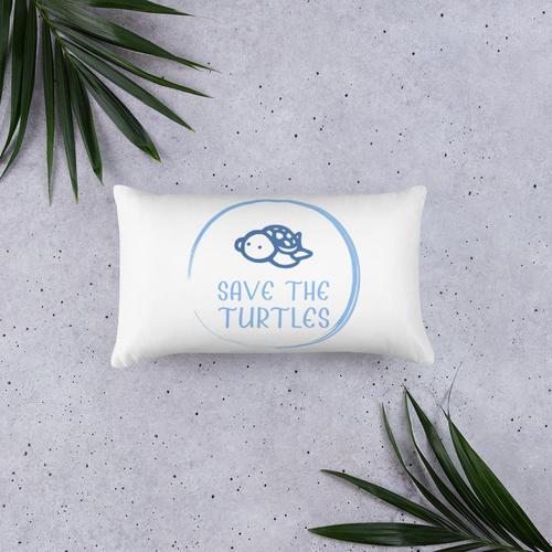 Save the Turtles Eco-Friendly Accent Pillow